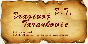 Dragivoj Taranković vizit kartica